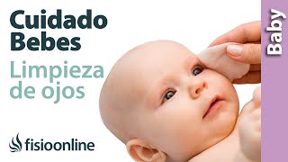 Cómo limpiar las legañas a mi bebé