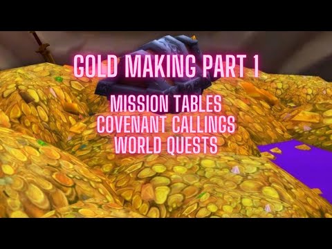 Gold making part 1, mission tables