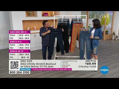 DG2 by Diane Gilman Infinity Stretch TriFit Bootcut Jean