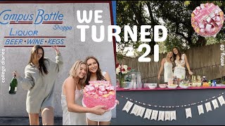 COLLEGE DIARIES || turning 21, birthday party & surprises from friends