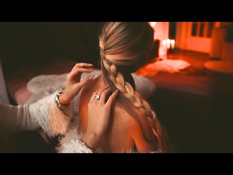 ASMR THE SOFTEST TINGLES 😴 touch, crisp sounds, hand flattering, hair (with music option)