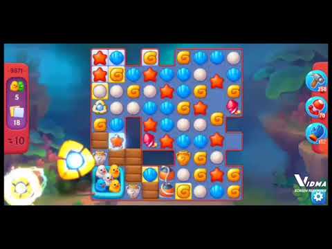 Fishdom. 9671 hard level no boosters and diamonds. 15 moves