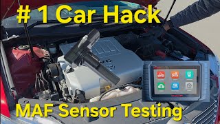 How Test a Mass Air Flow Sensor using a Scan Tool the right way