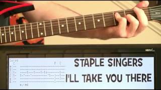 Staple Singers I&#39;ll Take You There Guitar Chords Lesson with Tab