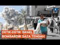 Detik Detik Serangan Udara Israel Bombardir Gaza Tengah Warga Berlarian