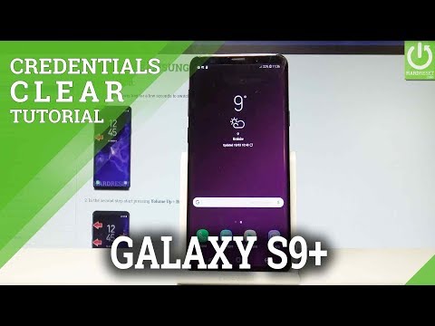 How to Clear Credentials in SAMSUNG Galaxy S9+ - Reset Licences