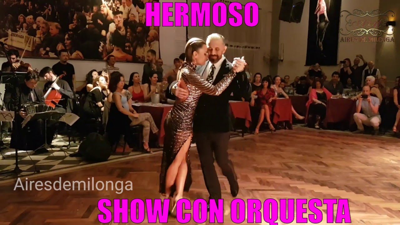 Hermoso Show y Orquesta Pichuco, Julia Urruty, Claudio González, milonga Parakultural, salon Canning