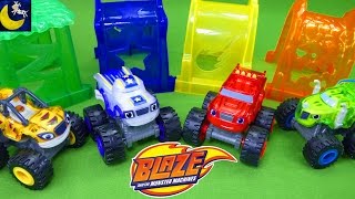 Blaze and the Monster Machines Toys Light Rider Darington Zeg Stripes Light &amp; Launch Hyper Loop Set