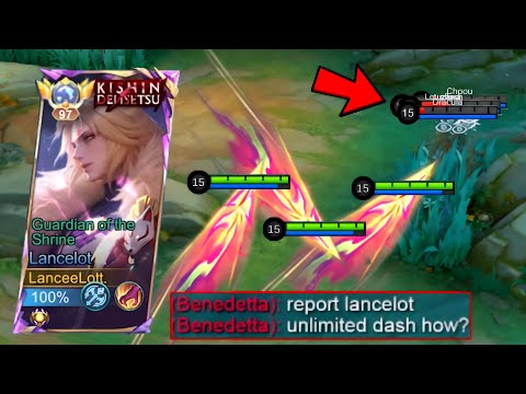 HOW TO PLAY LANCELOT IN SOLO RANKED GAME!! (unlimited dash💥💥💥)