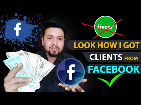 How to earn money from facebook | How to Get Clients From Facebook Easily. Video