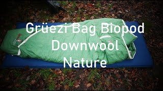 Grüezi Bag Biopod Downwool Nature Schlafsack