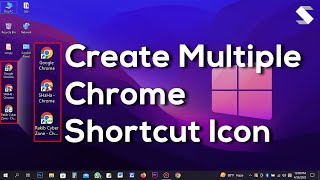 How to Create a Multiple Chrome shortcuts in Desktop 2023 || Create Multiple Chrome Shortcut Icon