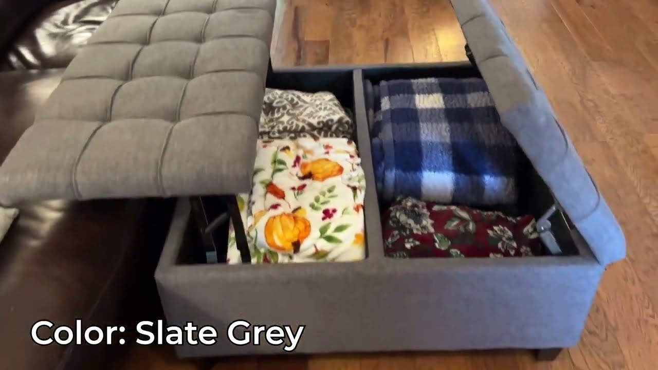 FUNCTIONAL Coffee Table Storage Ottoman (Review)
