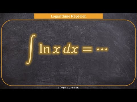 Intégration par parties pour calculer l'intégrale indéfinie de la fonction logarithme népérien