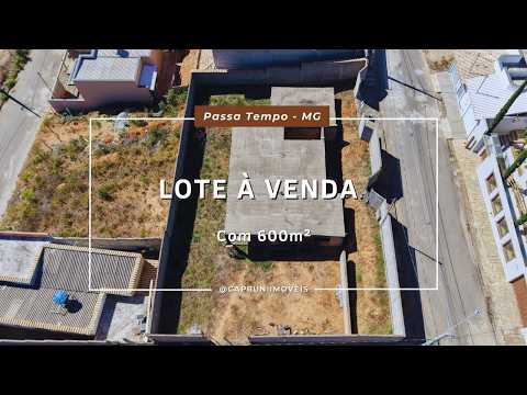 Lote á venda de 600m² no São Sebastião II: Todo Murado e com Projeto Iniciado em Passa Tempo/MG.