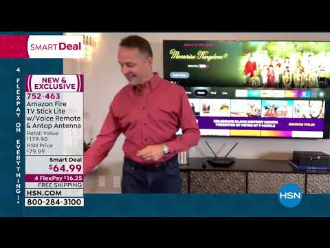 Amazon Fire TV Stick Lite with Voice Remote, Antop Anten...