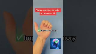 Fingers exercise to wake up your brain. #braingame #memory #aging #brainhealth #exercise