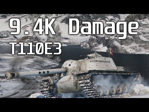 Wot Console - 9.4k Damage - T110E3 - Arctic Ridge
