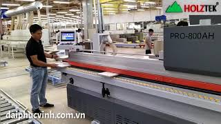 Holztek. MÁY DÁN CẠNH TỰ ĐỘNG 9 CHỨC NĂNG Phay cạnh bo góc đánh bóng FULL chức năng Pro-800Ah