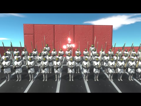 Teutonic knight army [ 50 unit ] deathrun,will they win??? - animal revolt battle simulator