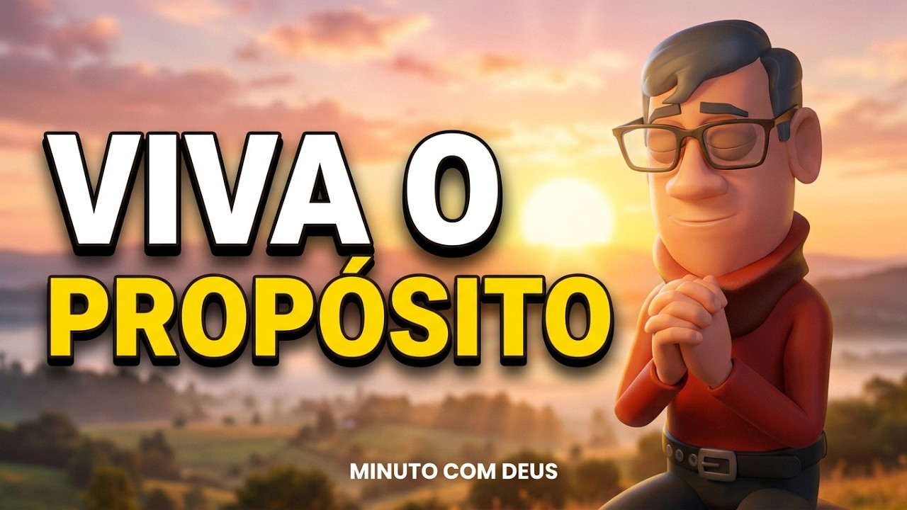 VIVA O PROPÓSITO -  MINUTO COM DEUS HOJE