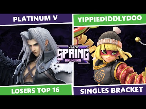 MDVA Spring Arcadian 2024: Losers Top 16 - Platinum V (Sephiroth) vs YippieDiddilyDoo (Min Min) SSBU