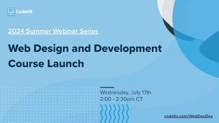 Web Design and Development Course Launch thumbnail