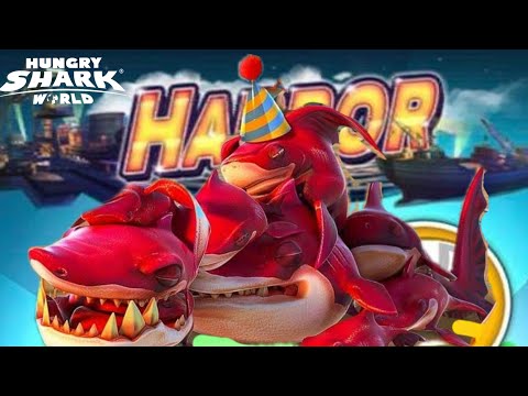THE FRENZY IN HARBOR MAP LIVE CONTEST! - Hungry Shark World 10th