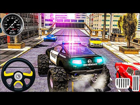 US Police Monster Trucks Crash Demolition Derby Racing Simulator - Android Gameplay. #monstertruck