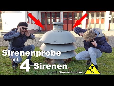 Sirenenprobe mit 4 Sirenen + On the road again mit Sirenenhunter
