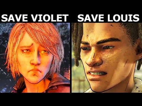 Save Violet Or Save Louis - Alternative Choices - The Walking Dead Final Season 4 Episode 2