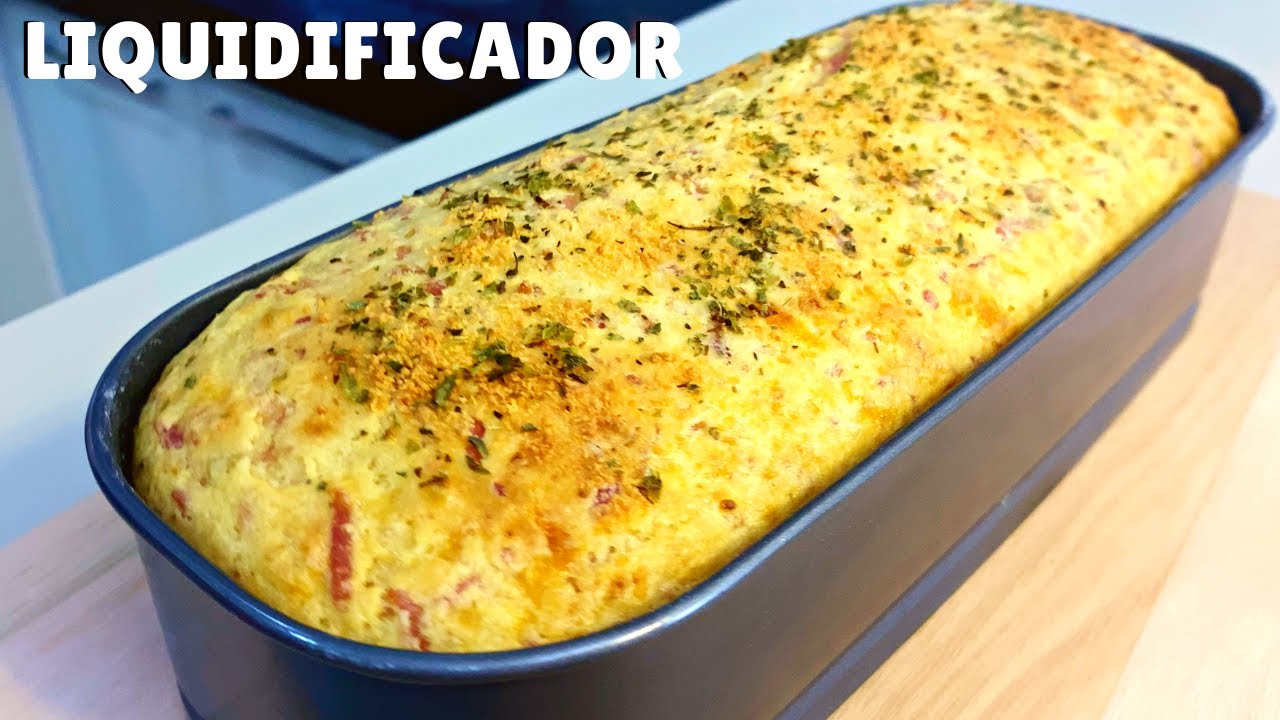 PÃO DE LIQUIDIFICADOR RECHEADO FÁCIL | NÃO PRECISA SOVAR | CALABRESA, PRESUNTO E QUEIJO | LY EXPLICA