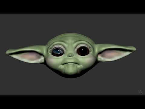 Baby Yoda Zbrush Sculpting Timelapse