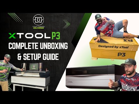 COMPLETE xTool P3 Setup Tutorial: From Unboxing to Setup & Calibrated - including Stand Assembly
