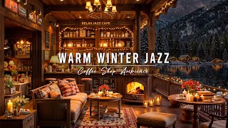 Download lagu Winter Coffee Shop Ambience with Warm Jazz Music for Relaxing, Work ⛄ Smooth Jazz Instrumental Music mp3