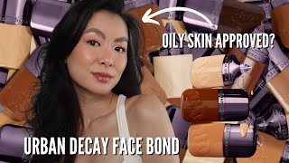 Urban Decay Face Bond Self Setting Waterproof Foundation Review | Oily Skin Approved? (WEAR TEST)
