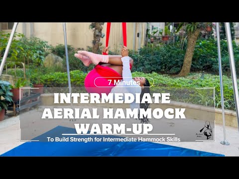 Aerial Hammock Intermediate Warm-Up & Conditioning To Build Strength | The Aerial Besties