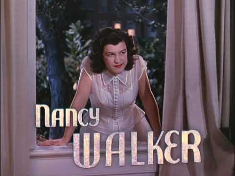 1943 Best Foot Forward trailer still with Lucille Ball greeting cadets at Winsocki