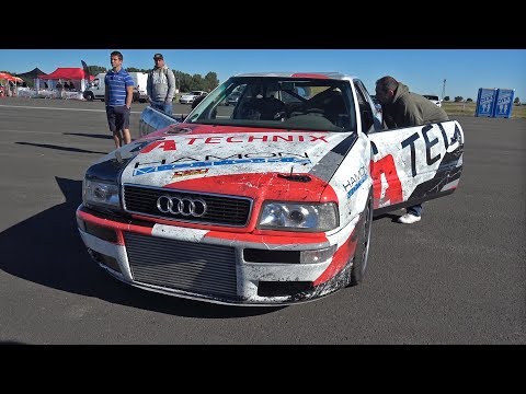 1350HP Audi S2 R30 Turbo Coupe w/ HOOD EXHAUST! INSANE LAUNCH CONTROLS!