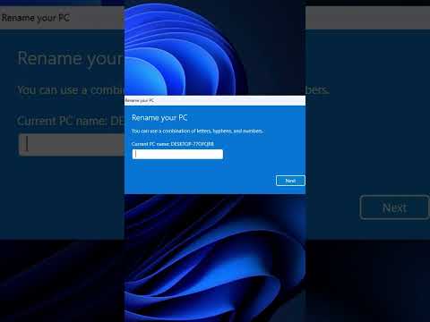 Change Computer Name in Windows