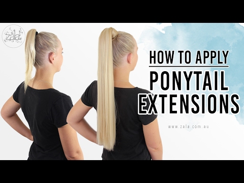 How To Apply Ponytail Extensions - ZALA Hair