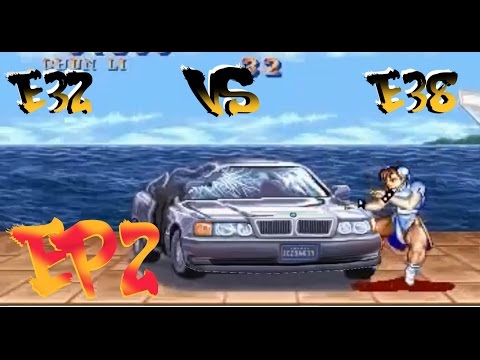 Thumbnail for "Street Fighters" ep2 E38 750il vs E32 740i , V12 vs. V8 fast loud race by Mexico