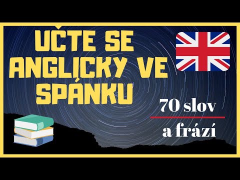 Učení angličtiny ve spánku 70 slov a frází.Angličtina na spaní.