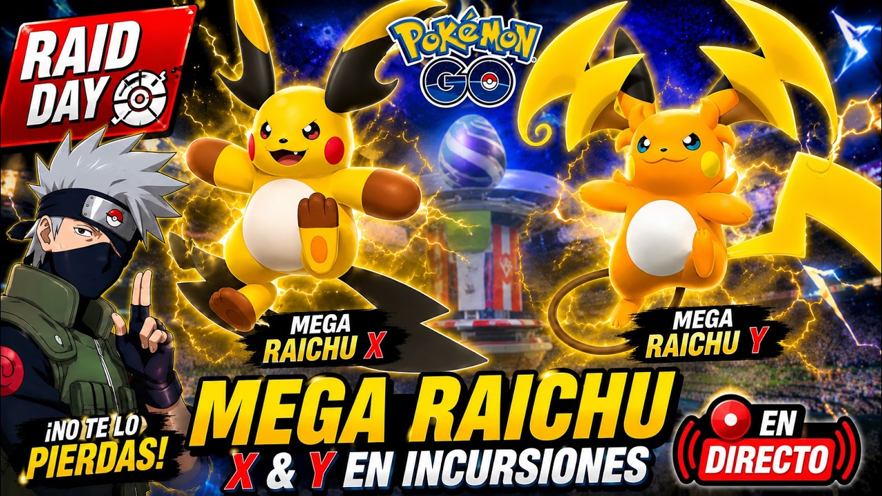 🚨EMPIEZA EL RAID DAY🚨6 PASES DE INCURSION PARA TODOS BUSQUEMOS EL SHINY EN DIRECTO POKEMON GO
