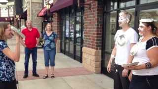 preview picture of video 'HealthSource of Hugo team takes a pie in the face for the Hugo Food Shelf'