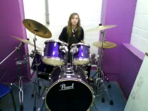 nikki on drums