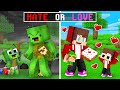 HATE or LOVE Baby Mikey vs Baby JJ in Minecraft (Maizen)