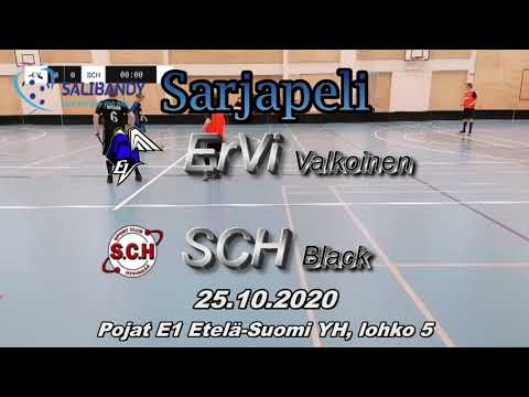 Sarjapeli E1 ErVi Valkoinen - SCH Black 25.10.2020