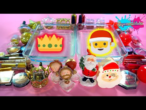 Mezclando Slime de Reyes magos VS Santa Claus - Supermanualidades