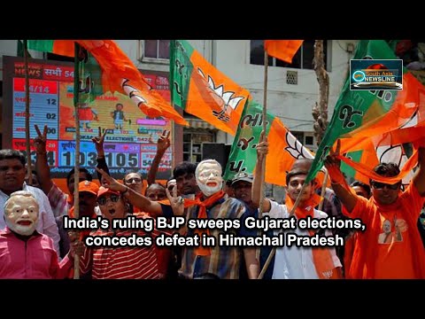 India's ruling BJP sweeps Gujarat elections, concedes defeat in Himachal Pradesh